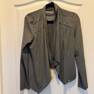 Blank NYC Gray Suede Women's Blazer